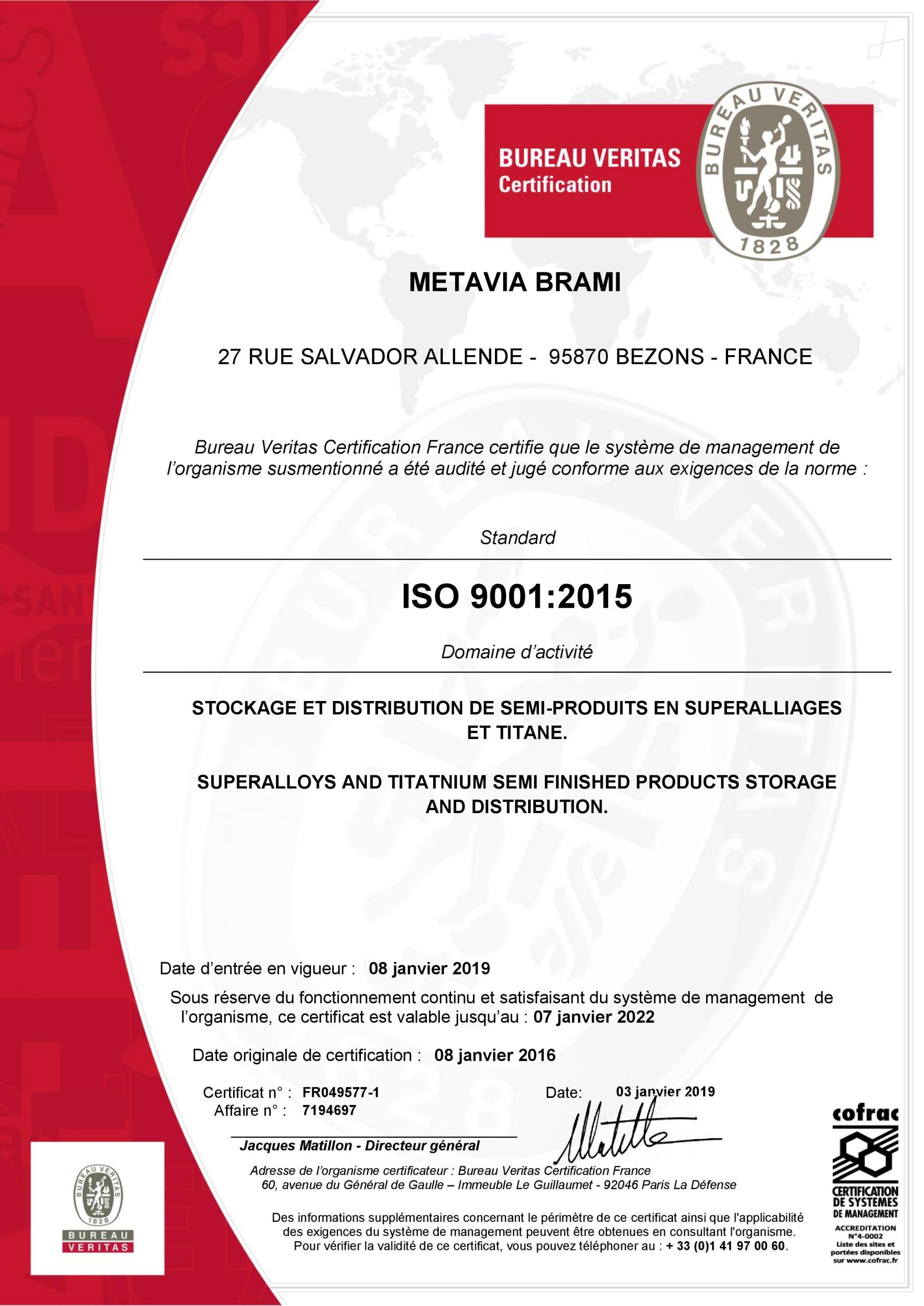 ISO 9001 :2015